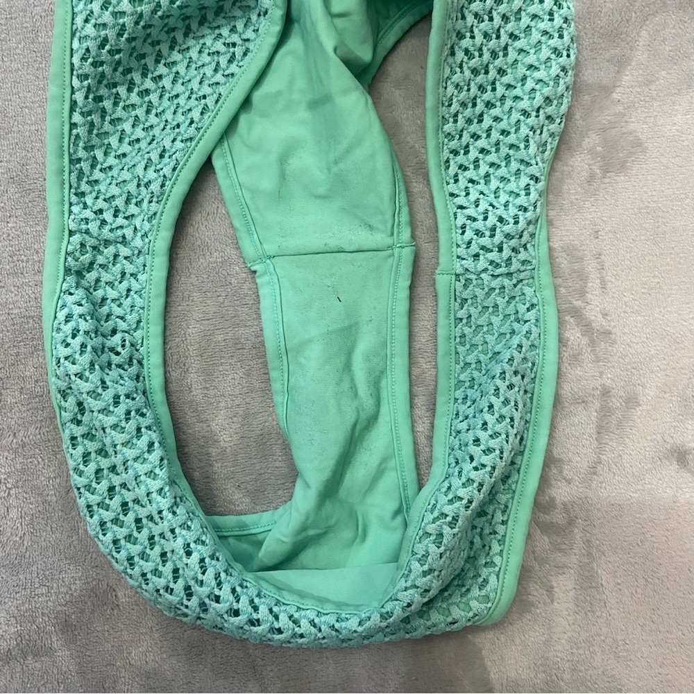 New! Montce lulu bikini bottom turquoise crochet nwot 24652 - Picture 7 of 10